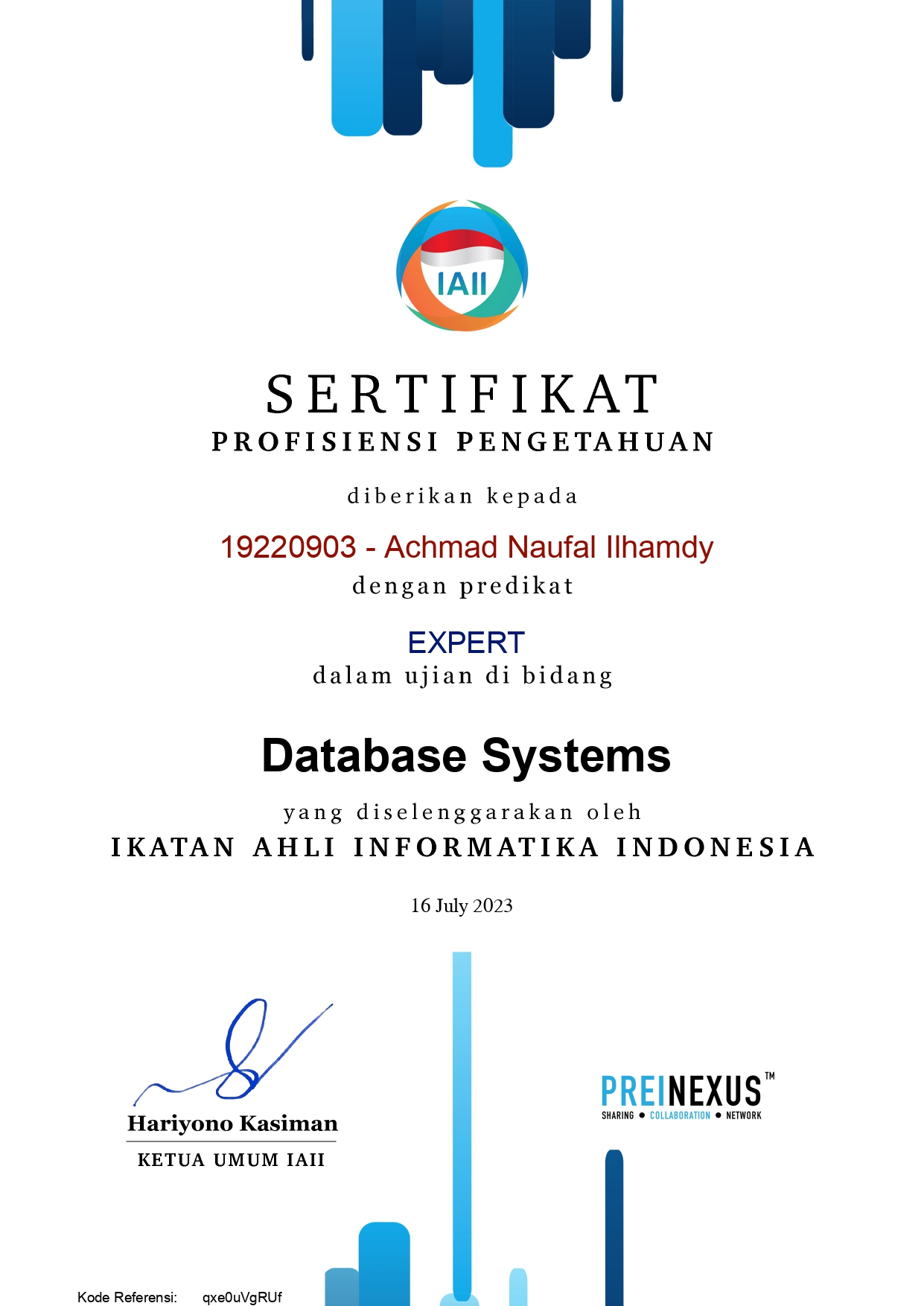Certificate 1